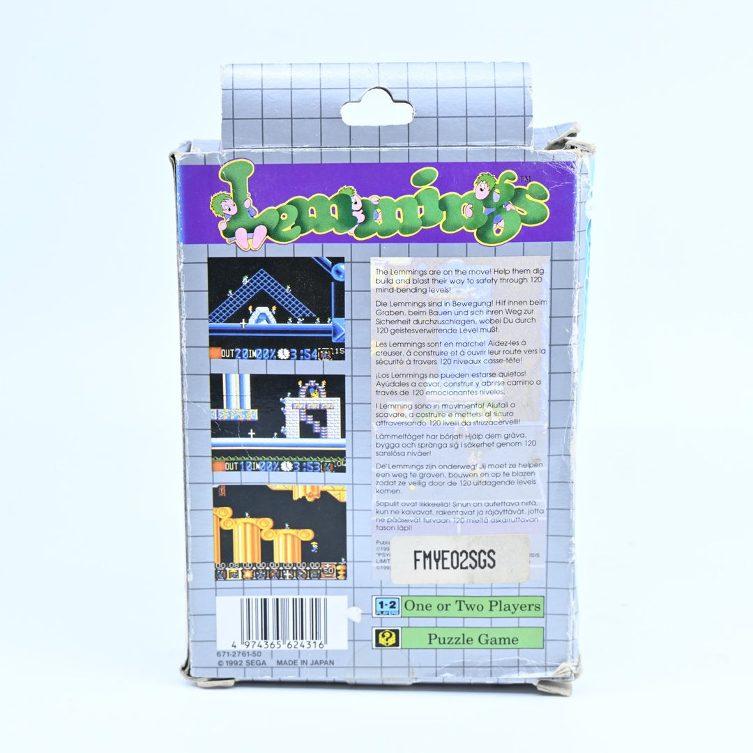 Lemmings - Sega Game Gear Game - PAL - FREE POST!