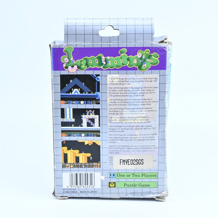 Lemmings - Sega Game Gear Game - PAL - FREE POST!