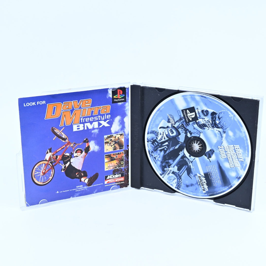 Jeremy McGrath Supercross 2000 - Sony Playstation 1 / PS1 Game + Manual - PAL
