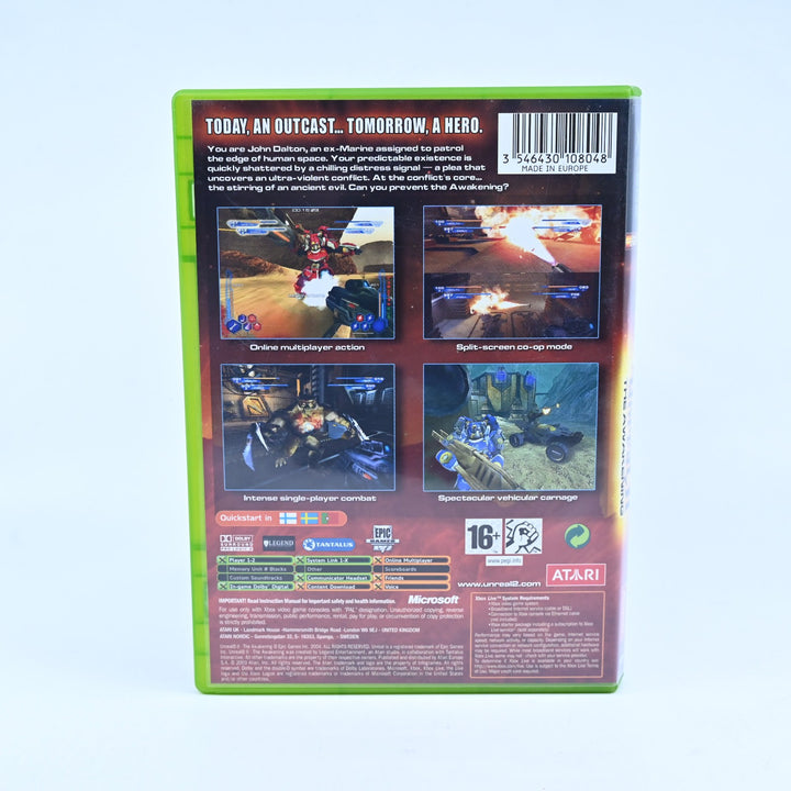 Unreal II: The Awakening - Original Xbox Game + Manual - PAL - MINT DISC!
