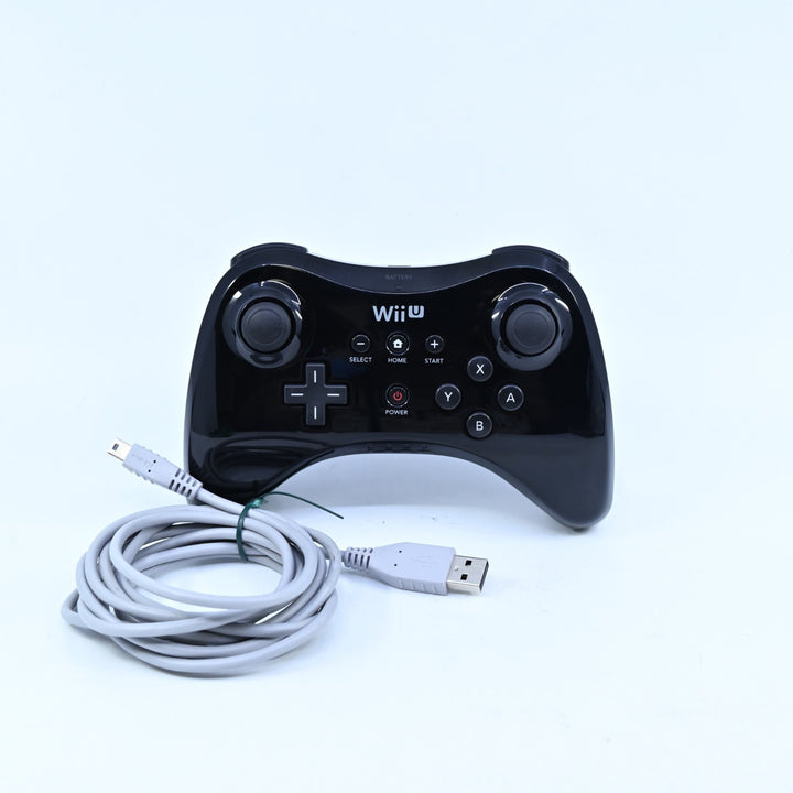 Black Wii U Pro Controller - Nintendo Wii U Accessory - PAL - FREE POST!
