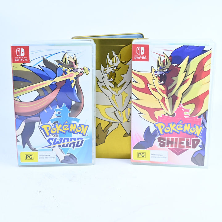 Pokemon Sword & Shield Games + Steelbook - Nintendo Switch Game - FREE POST!