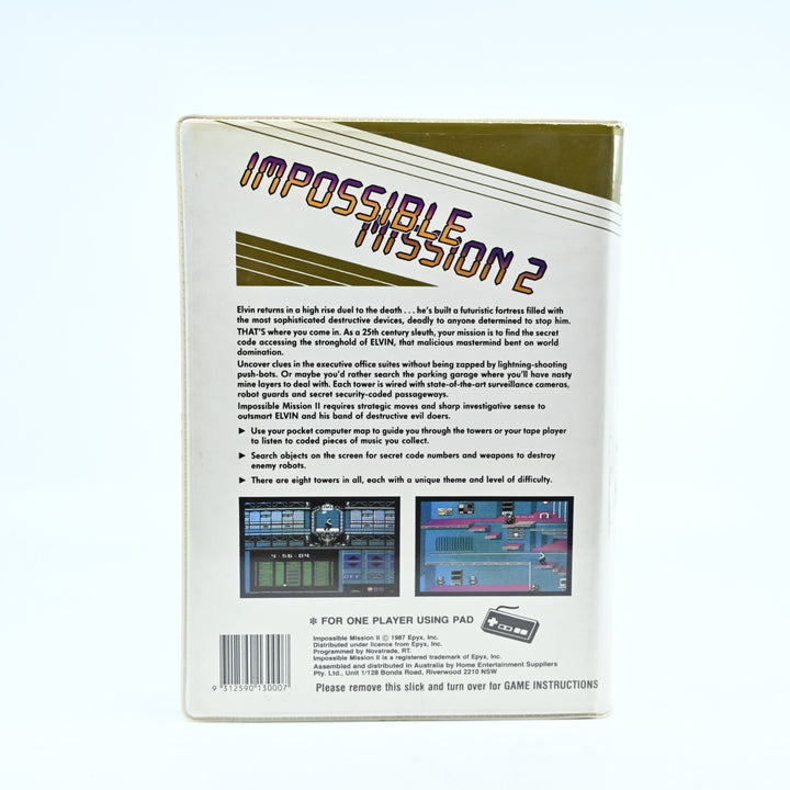 Impossible Mission 2 - Piggyback Cartridge - H.E.S / NES Game - PAL