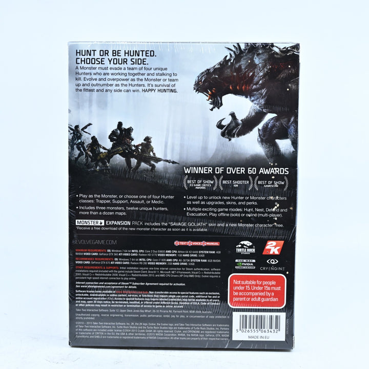 SEALED! Evolve - Turtle Rock - 2K - PC Game