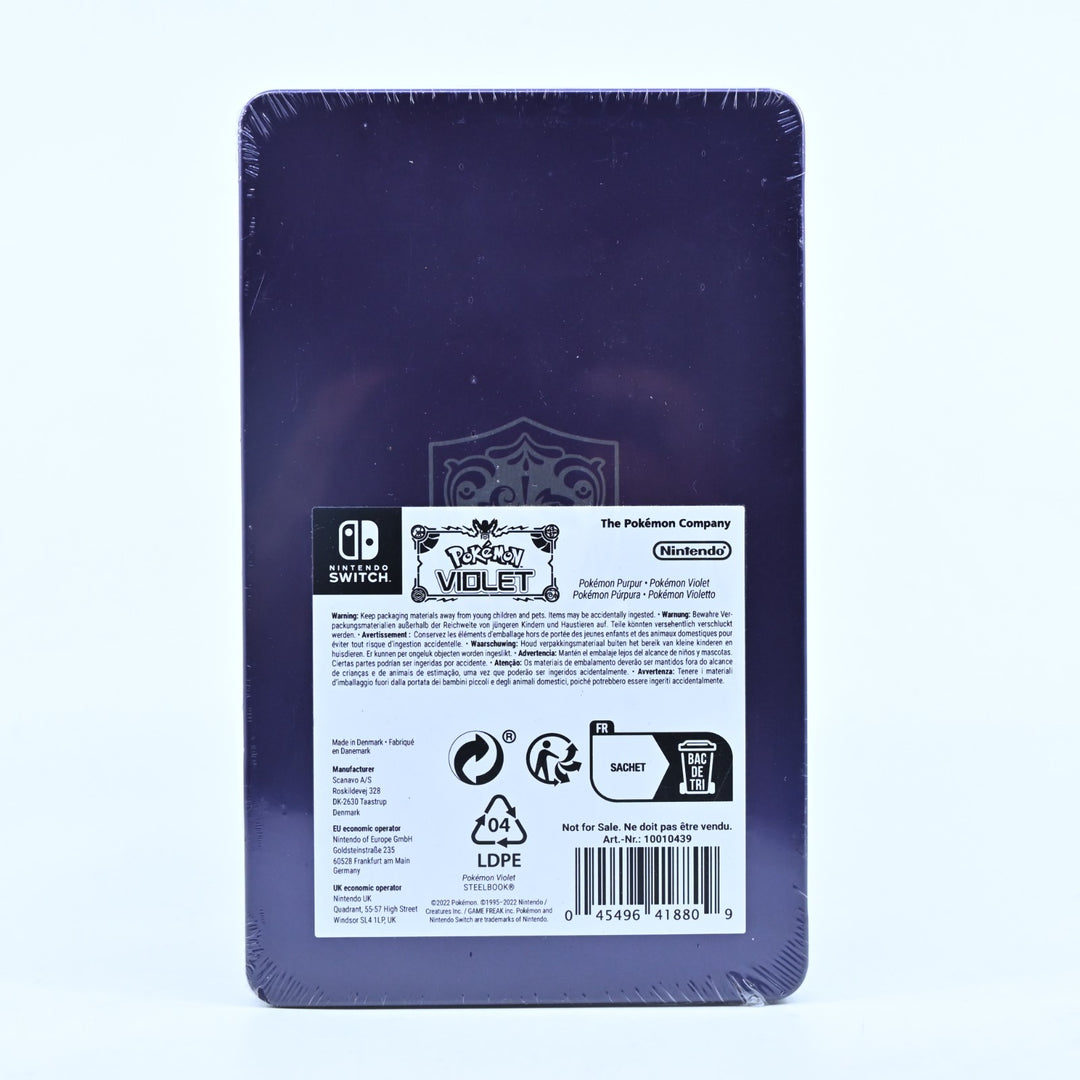 SEALED Pokemon Violet Steelbook - Nintendo Switch Accessory - FREE POST!