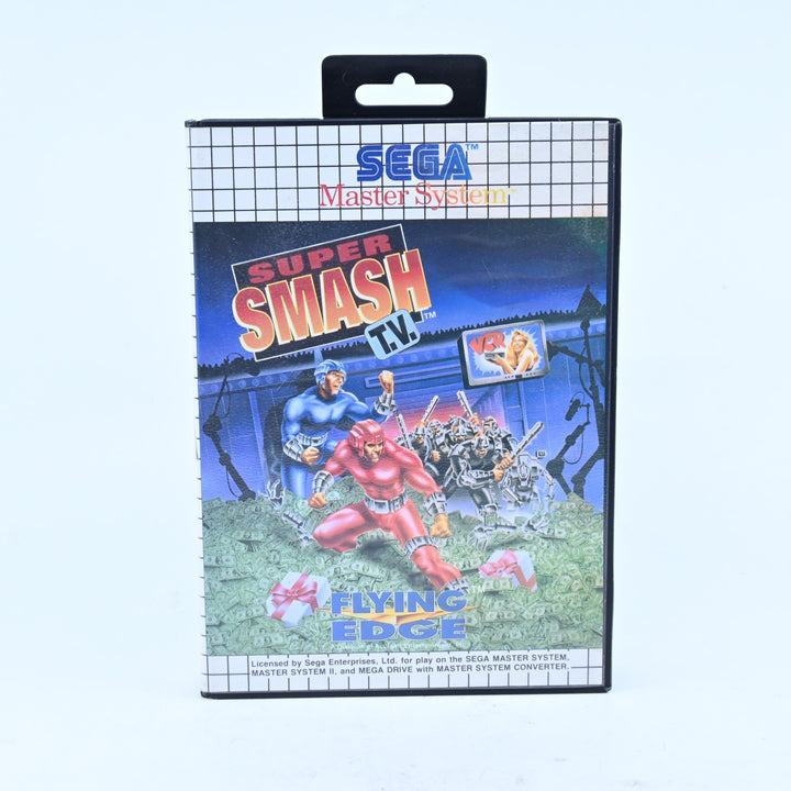 Super Smash T.V. - Sega Master System Game + Manual - PAL - FREE POST!