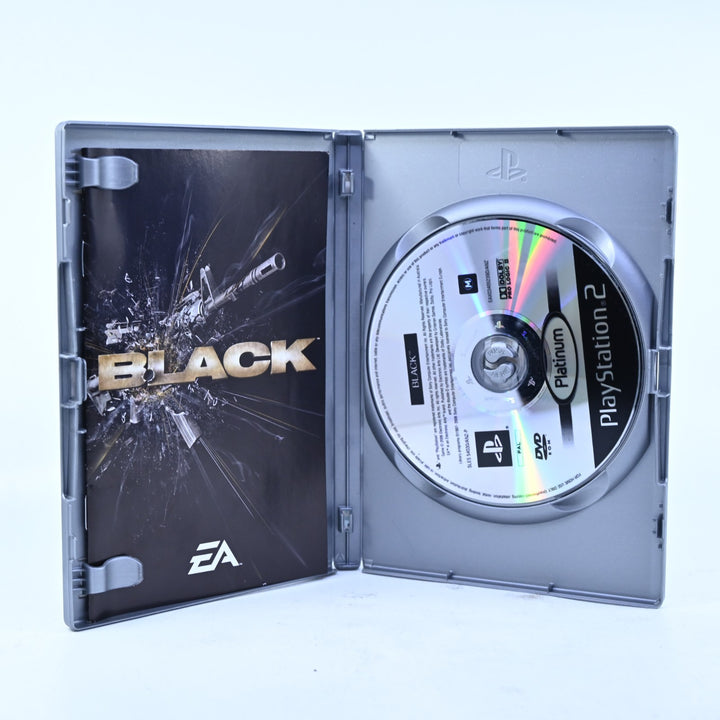 Black - Sony Playstation 2 / PS2 Game + Manual - PAL