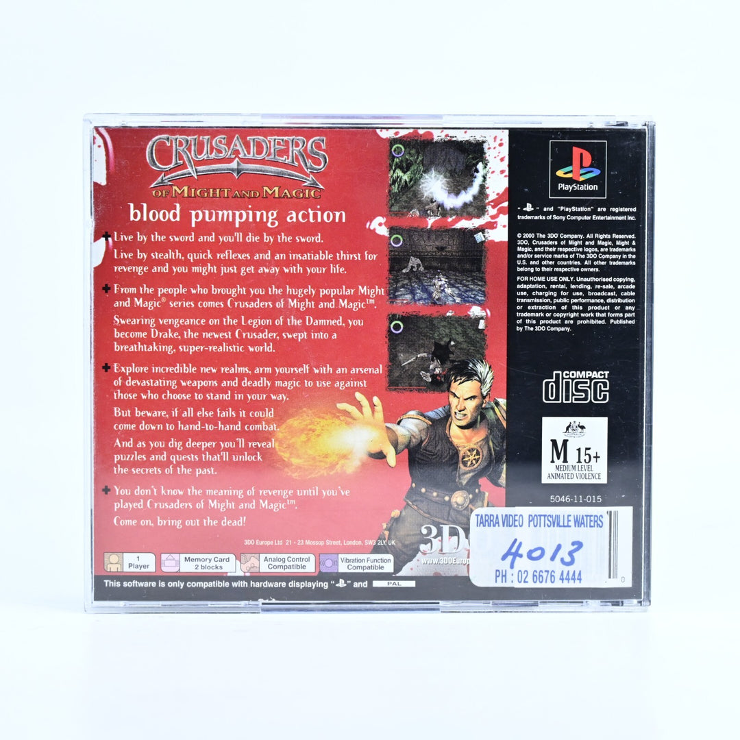 Crusaders of Might and Magic - Sony Playstation 1 / PS1 Game + Manual - PAL