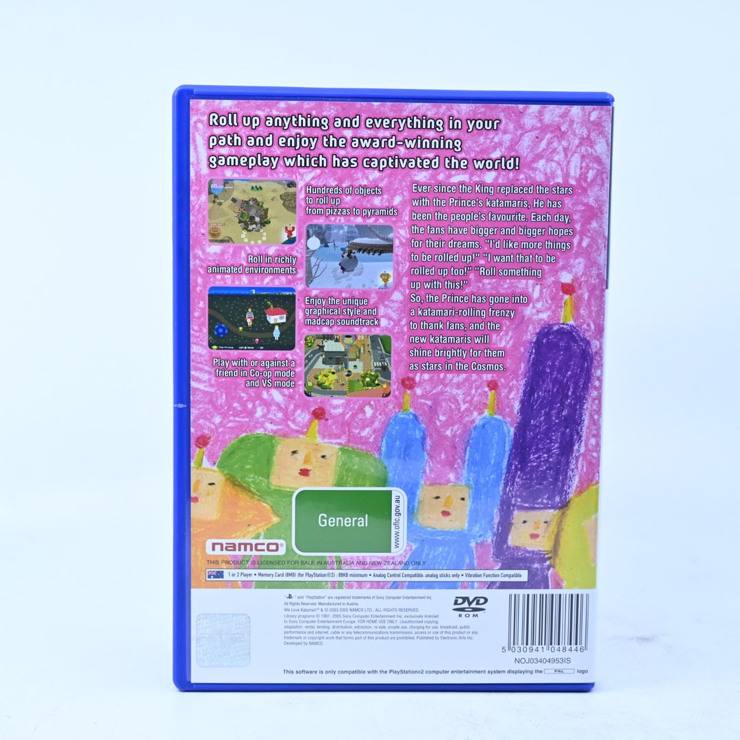 We Love Katamari - Sony Playstation 2 / PS2 Game + Manual - PAL - MINT DISC!