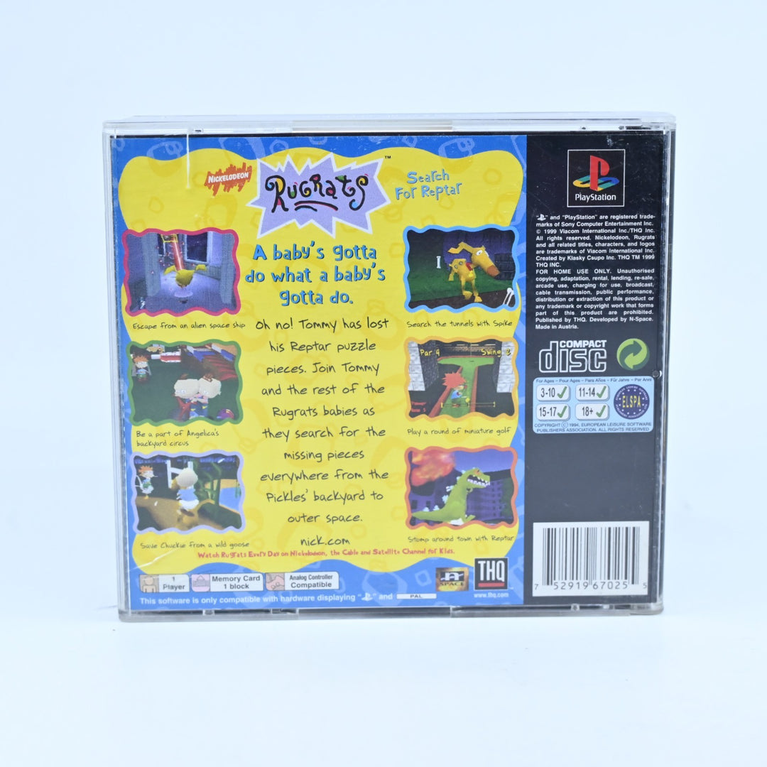 Rugrats Search for Reptar - Sony Playstation 1 / PS1 Game + Manual -MINT DISC!