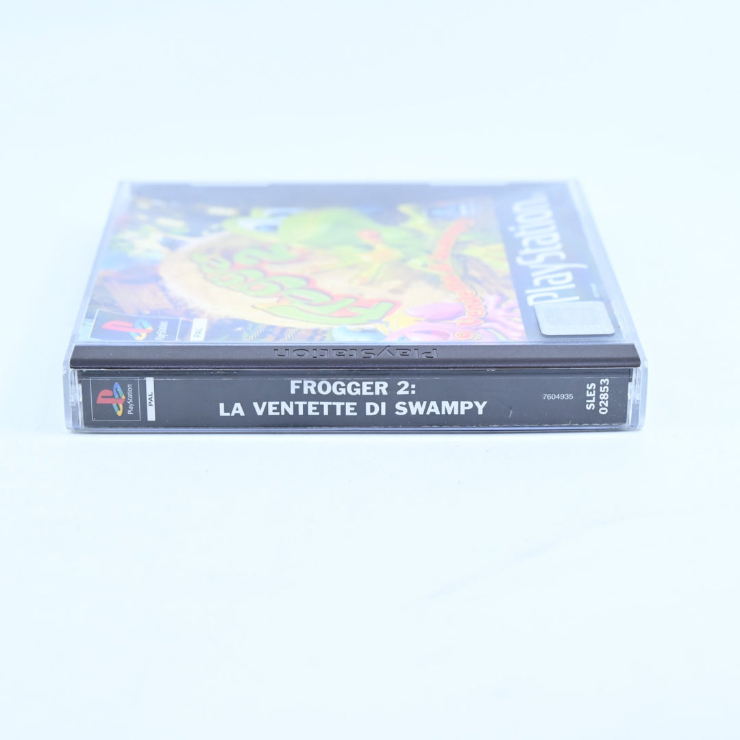 Frogger 2: La Vendetta Di Swampy - Sony Playstation 1 / PS1 Game + Manual - PAL