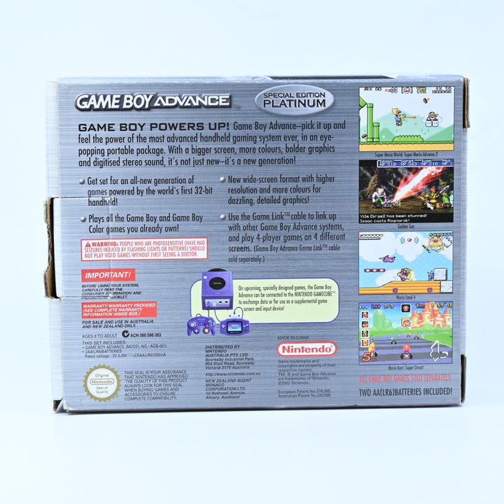 Special Edition Platinum - Nintendo Gameboy Advance / GBA Console - AUS PAL