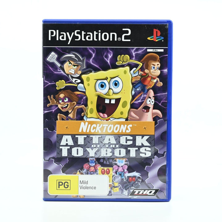 Nicktoons: Attack of the Toybots - Sony Playstation 2 / PS2 Game + Manual - PAL
