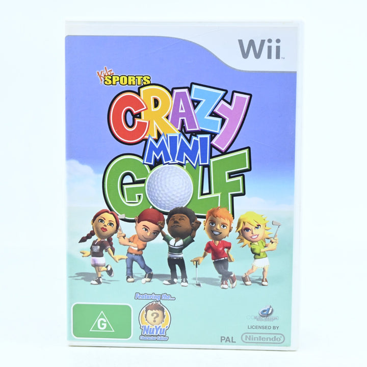 Kidz Sports Crazy Mini Golf - Nintendo Wii Game + Manual - PAL - FREE POST!