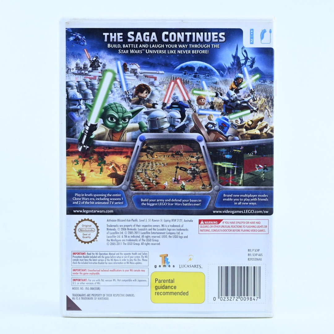 LEGO Star Wars III The Clone Wars - Nintendo Wii Game + Manual - PAL