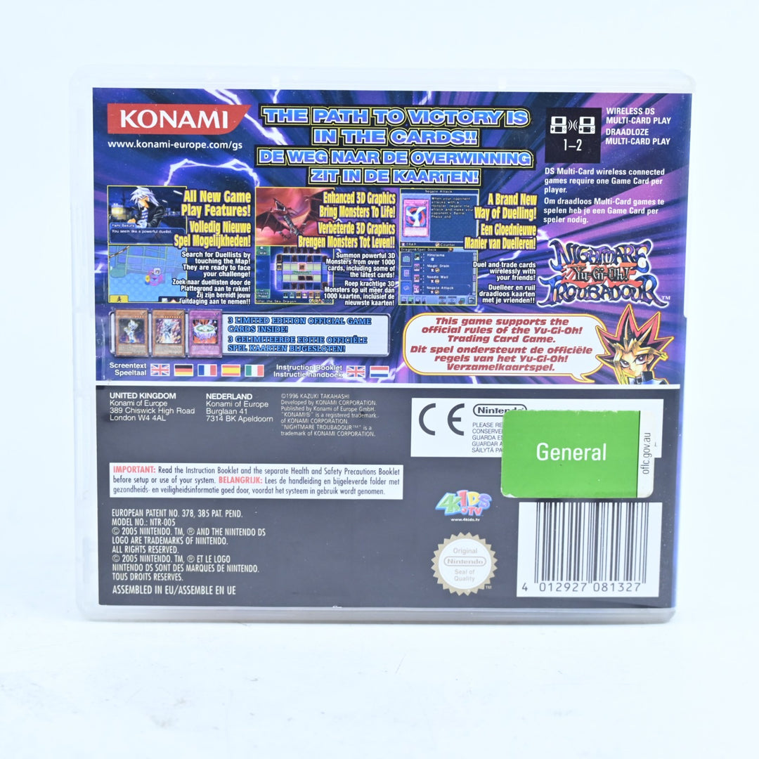 Yu-Gi-Oh! Nightmare Troubadour - Nintendo DS Game - PAL - No Manual
