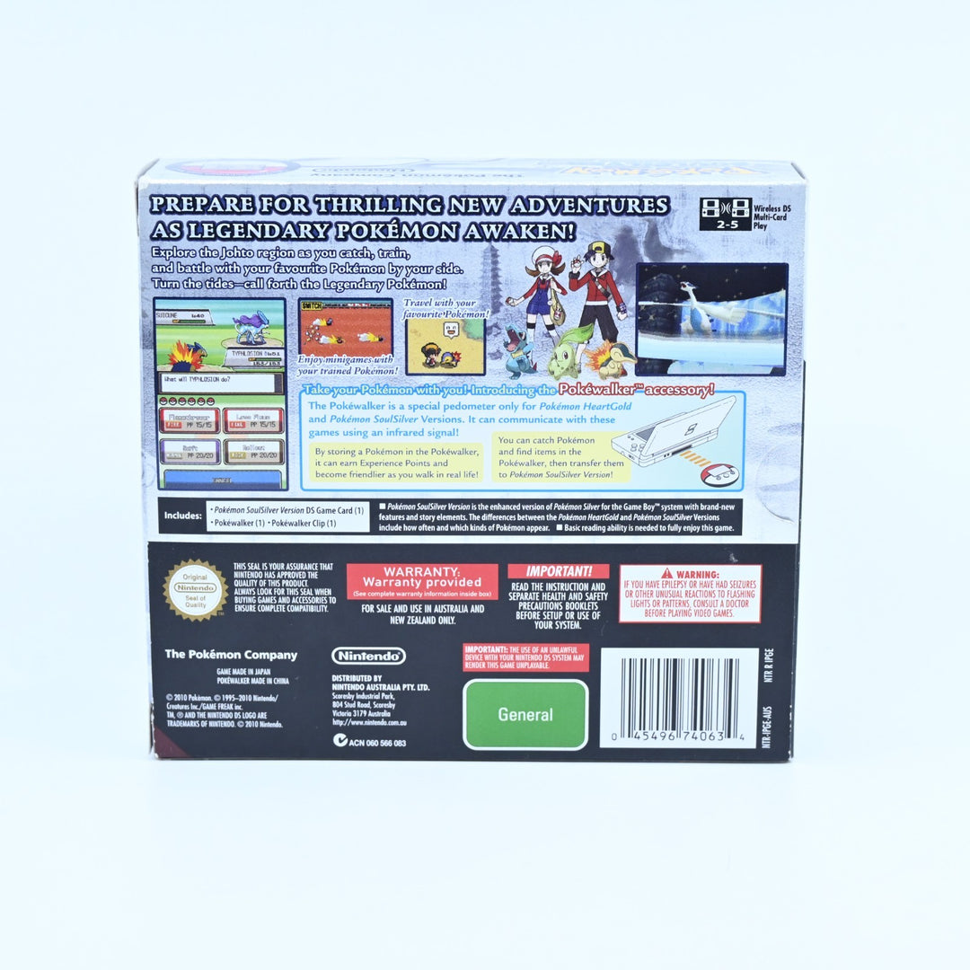 Pokemon SoulSilver - Nintendo DS Game Boxed + PokeWalker + Manual Soul Silver