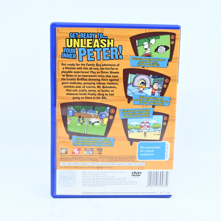 Family Guy Video Game - Sony Playstation 2 / PS2 Game + Manual - PAL