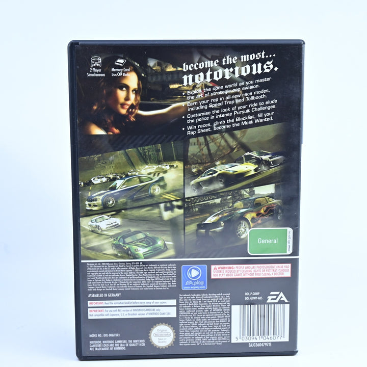 Need For Speed Most Wanted - Nintendo Gamecube Game + Manual - PAL