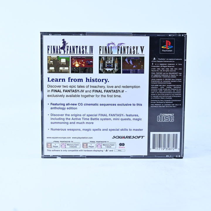 Final Fantasy Anthology - Sony Playstation 1/ PS1 Game + Manual - PAL MINT DISCS