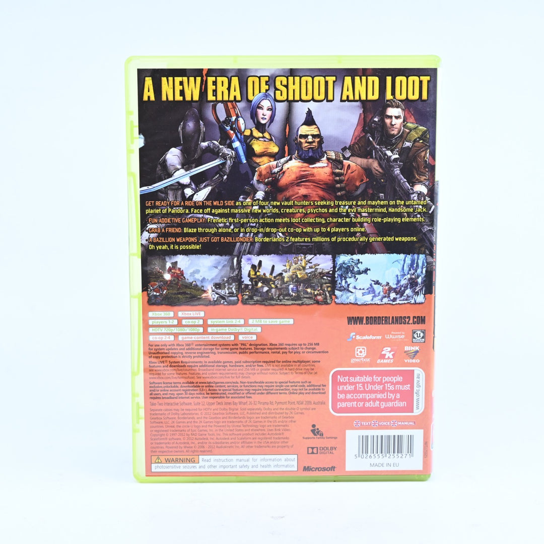 Borderlands 2 with Slipcover - Xbox 360 Game + Manual - PAL - MINT DISC!