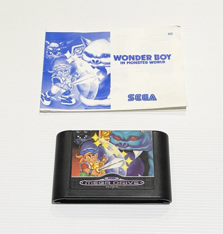 Wonderboy in Monster World - Sega Mega Drive Game - PAL - FREE POST!
