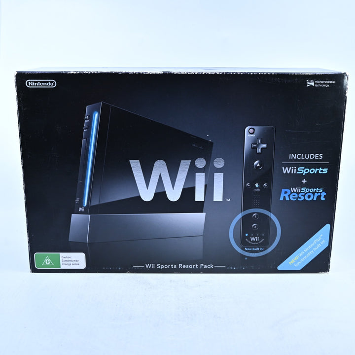 UNUSED! Wii Sports Resort Pack - Black - Nintendo Wii Boxed Console - AUS PAL