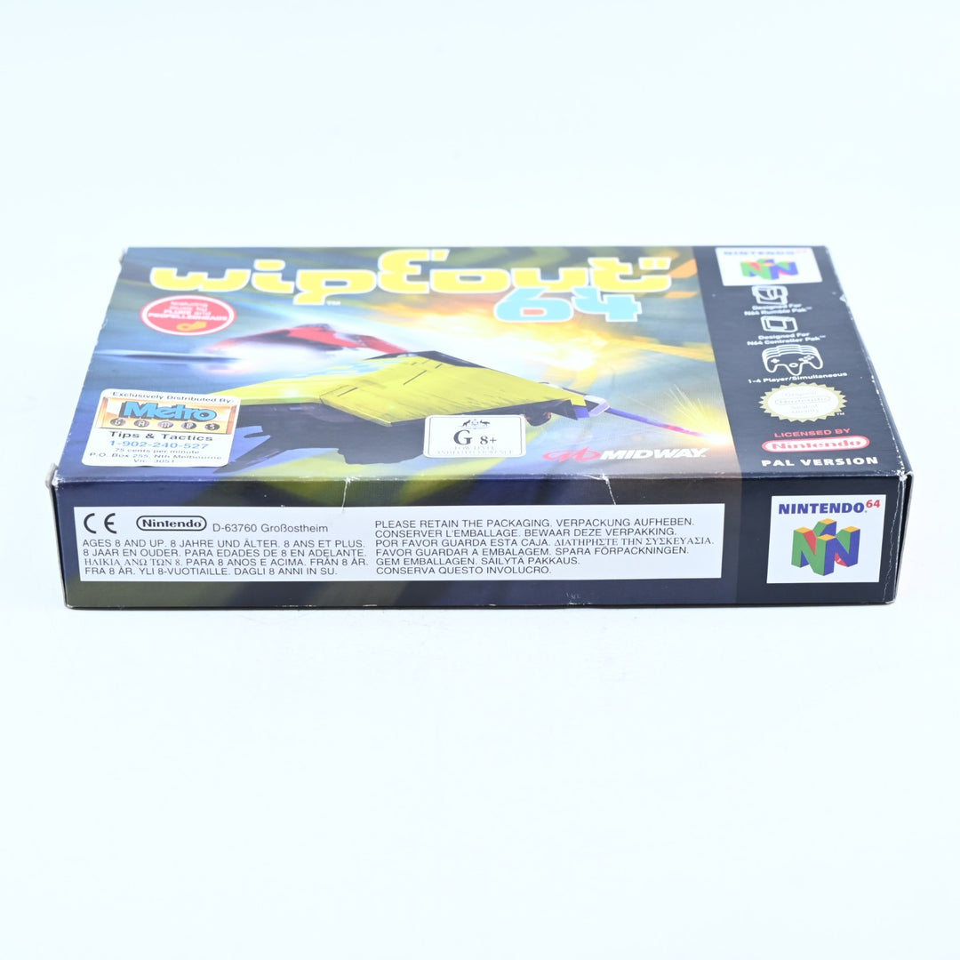 Wipeout 64 - N64 / Nintendo 64 Boxed Game - No Manual - PAL - FREE POST!