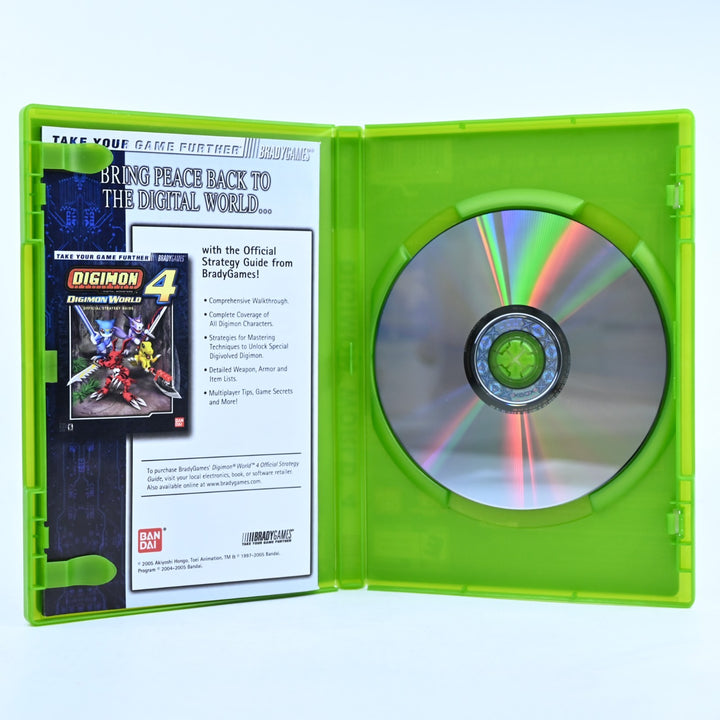 Digimon World 4 - Original Xbox Game + Manual - PAL - MINT DISC!