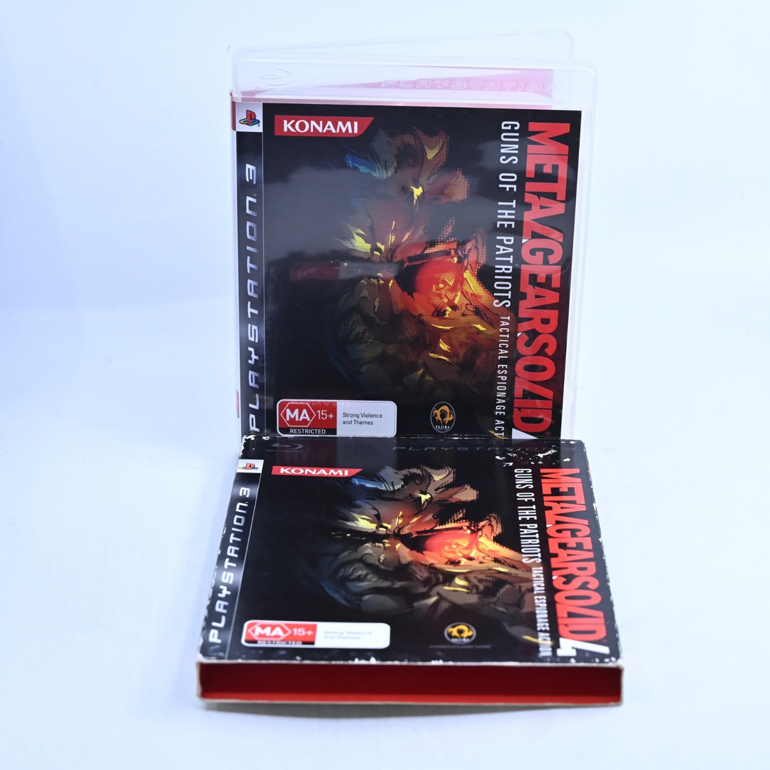 Metal Gear Solid 4: Guns of The Patriots - PS3 Game + Manual + Slipcover