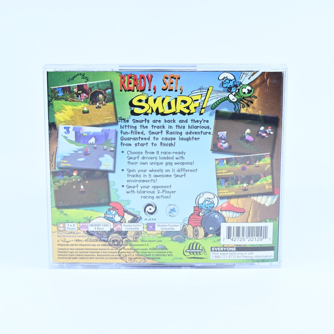 Smurf Racer - Sony Playstation 1 / PS1 Game + Manual - NTSC-U/C - MINT DISC!