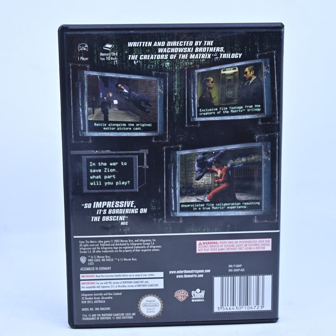 Enter the Matrix - Nintendo Gamecube Game + Manual - PAL - FREE POST!
