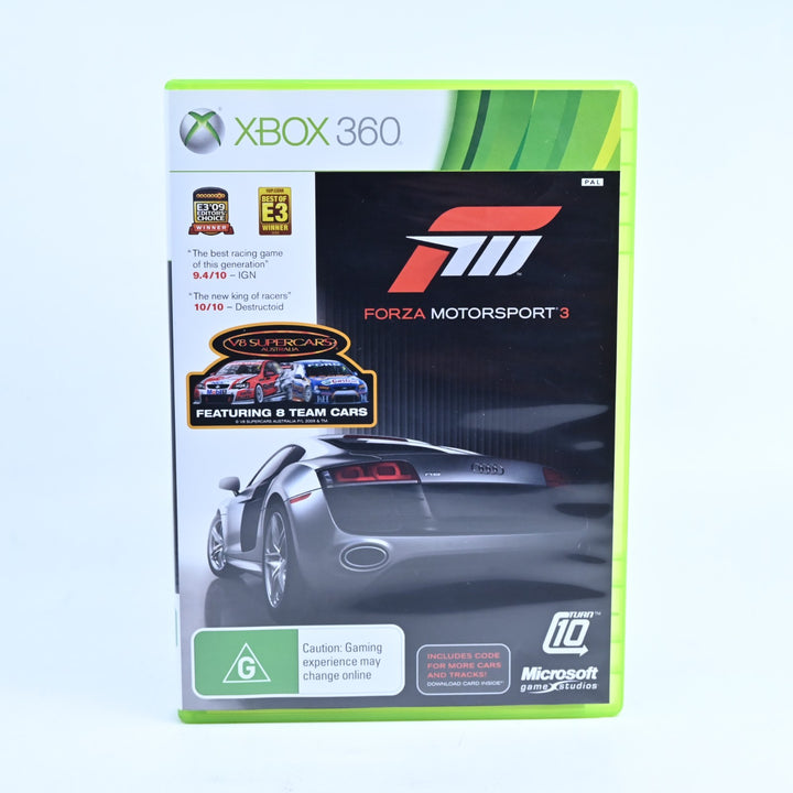 Forza Motorsport 3 - Xbox 360 Game + Manual - PAL - MINT DISC!