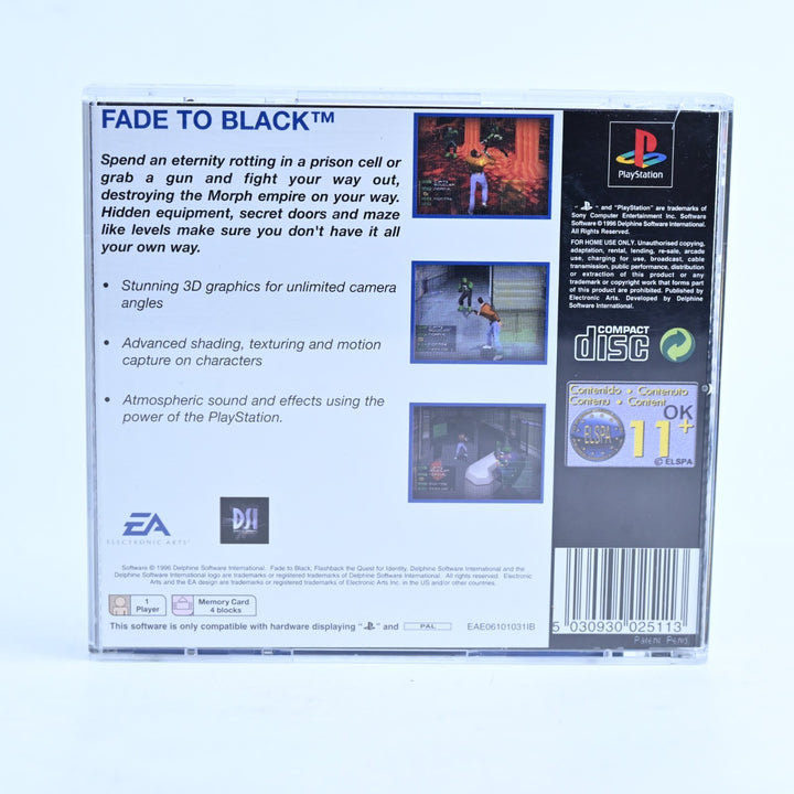 Fade to Black - Sony Playstation 1 / PS1 Game + Manual - PAL - MINT DISC!