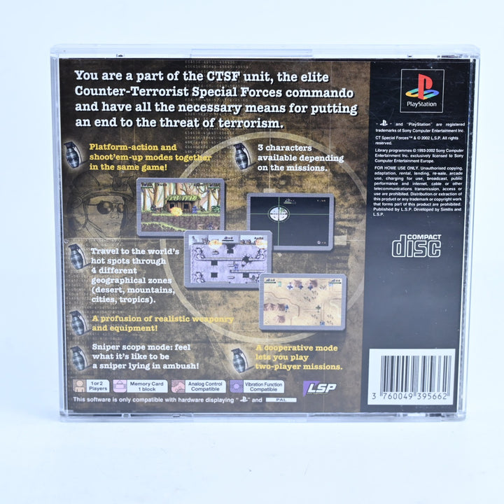 CT Special Forces - Sony Playstation 1 / PS1 Game + Manual - PAL - MINT DISC!