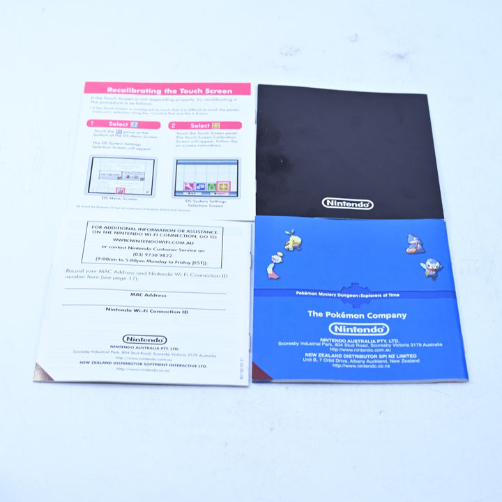 Pokemon Mystery Dungeon: Explorers of Time - Nintendo DS Game - PAL + Manual
