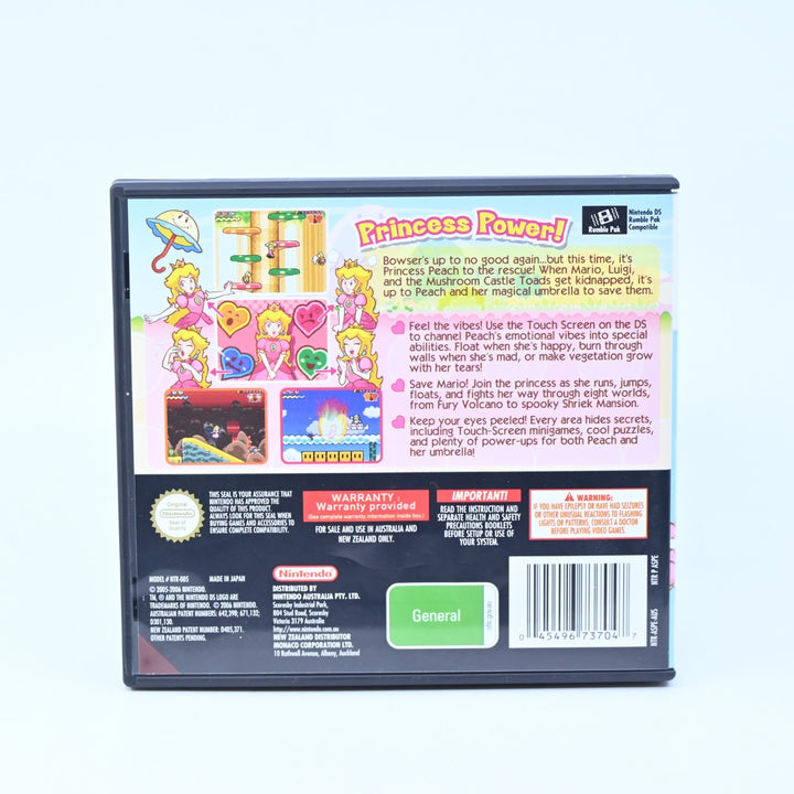 Super Princess Peach - Nintendo DS Game - PAL + Manual - FREE POST!