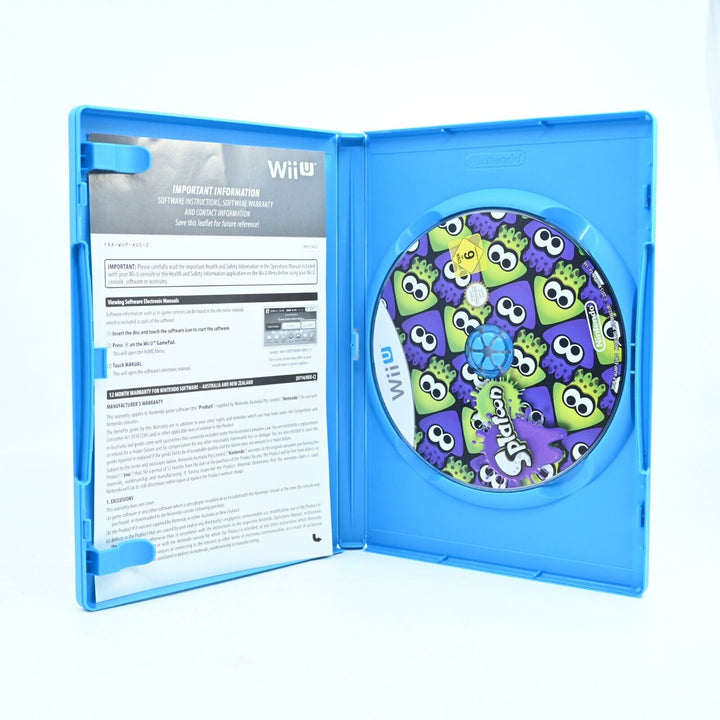 Splatoon - Nintendo Wii U Game - PAL - MINT DISC!