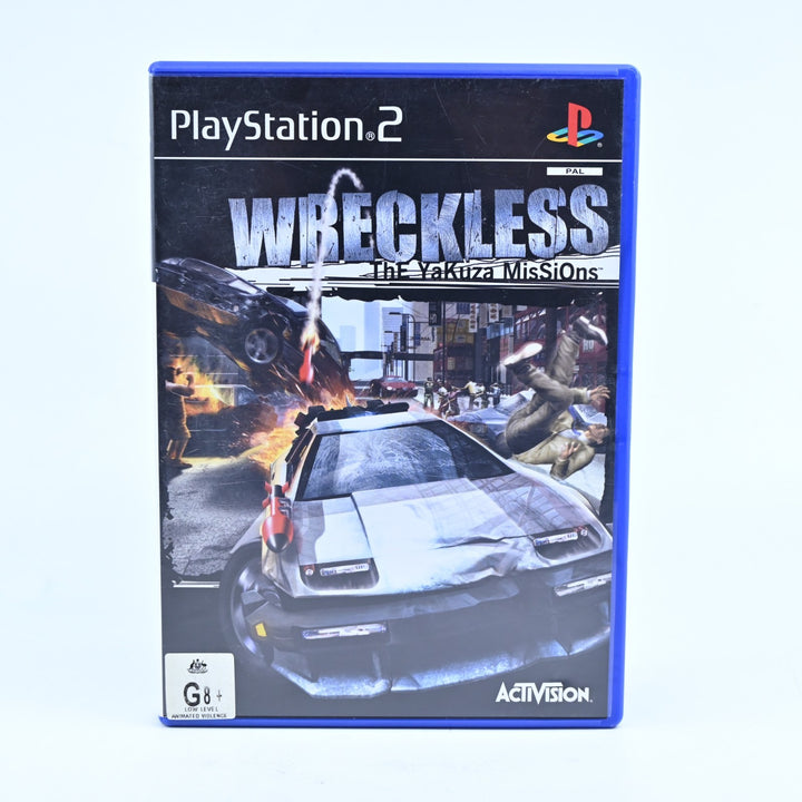 Wreckless: The Yakuza Missions - Sony Playstation 2 / PS2 Game + Manual - PAL