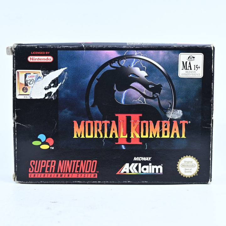 Mortal Kombat II - Super Nintendo / SNES Boxed Game - PAL - FREE POST!