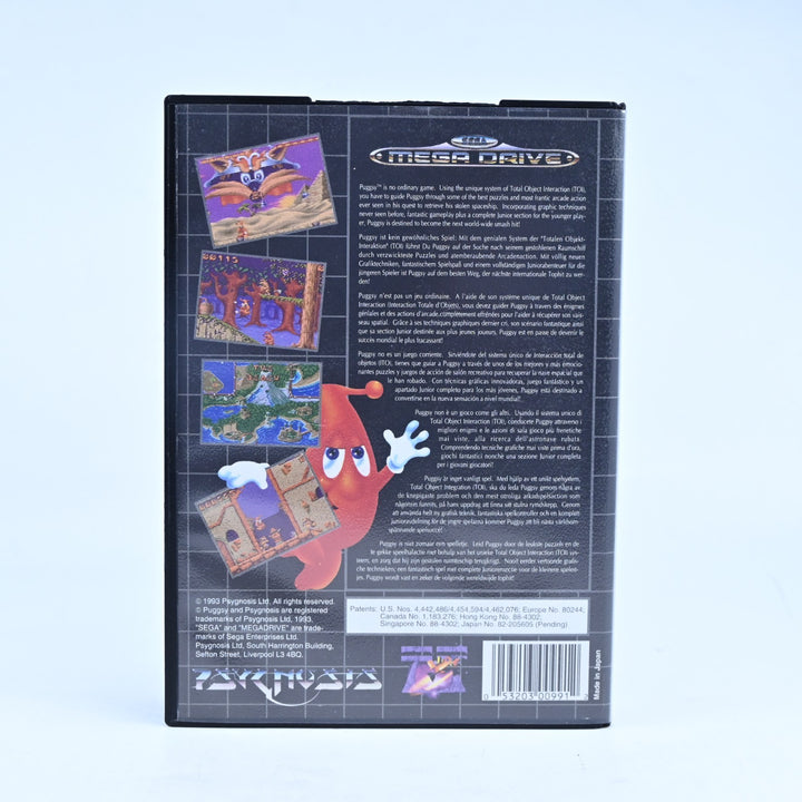 Puggsy - Sega Mega Drive Game + Manual - PAL - FREE POST!