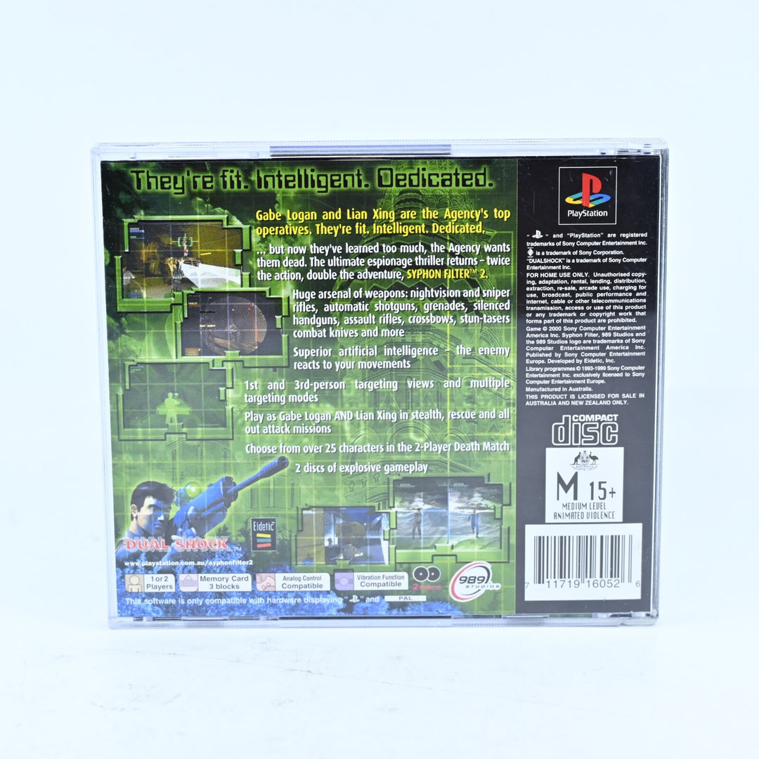 Syphon Filter 2 - Sony Playstation 1 / PS1 Game - No Manual - PAL - MINT DISC!