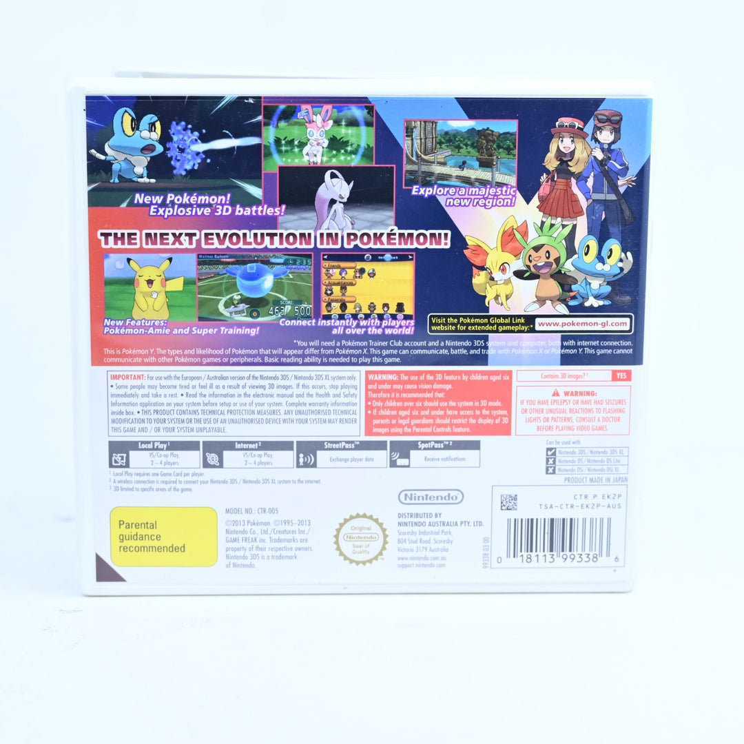 Pokemon Y - Nintendo 3DS Game - PAL + Manual - FREE POST!