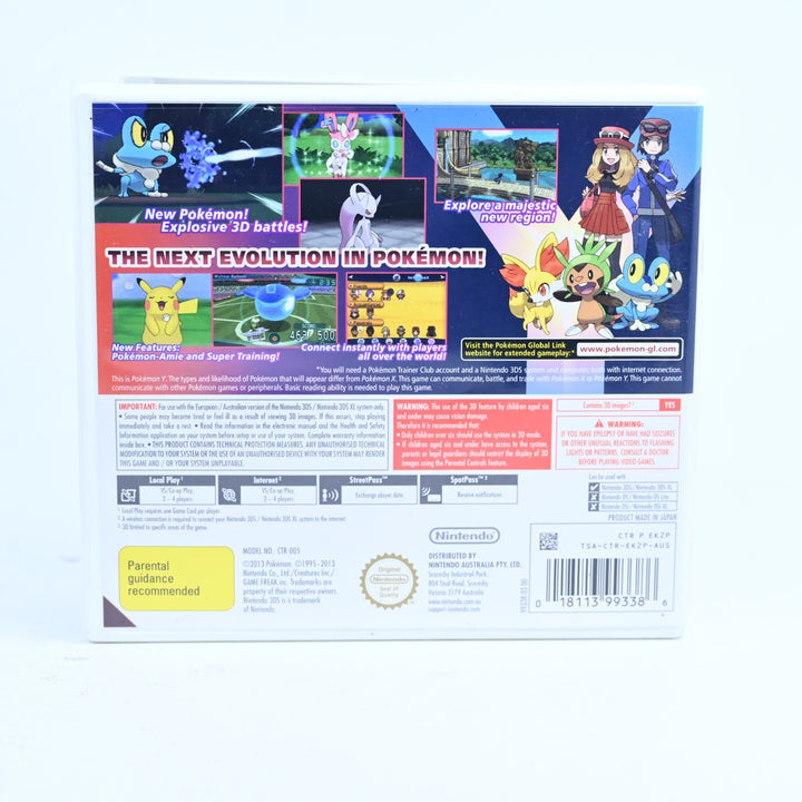 Pokemon Y - Nintendo 3DS Game - PAL + Manual - FREE POST!