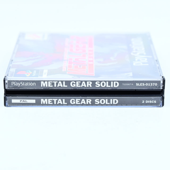 Metal Gear Solid - Sony Playstation 1 / PS1 Game + Manual - PAL - MINT DISCS!