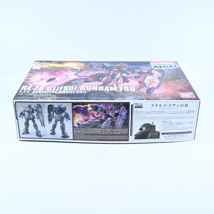 SEALED CONTENTS - Gundam RX-78-01[FSD] - HG 1/144 - Gundam THE ORIGIN MSD Toy