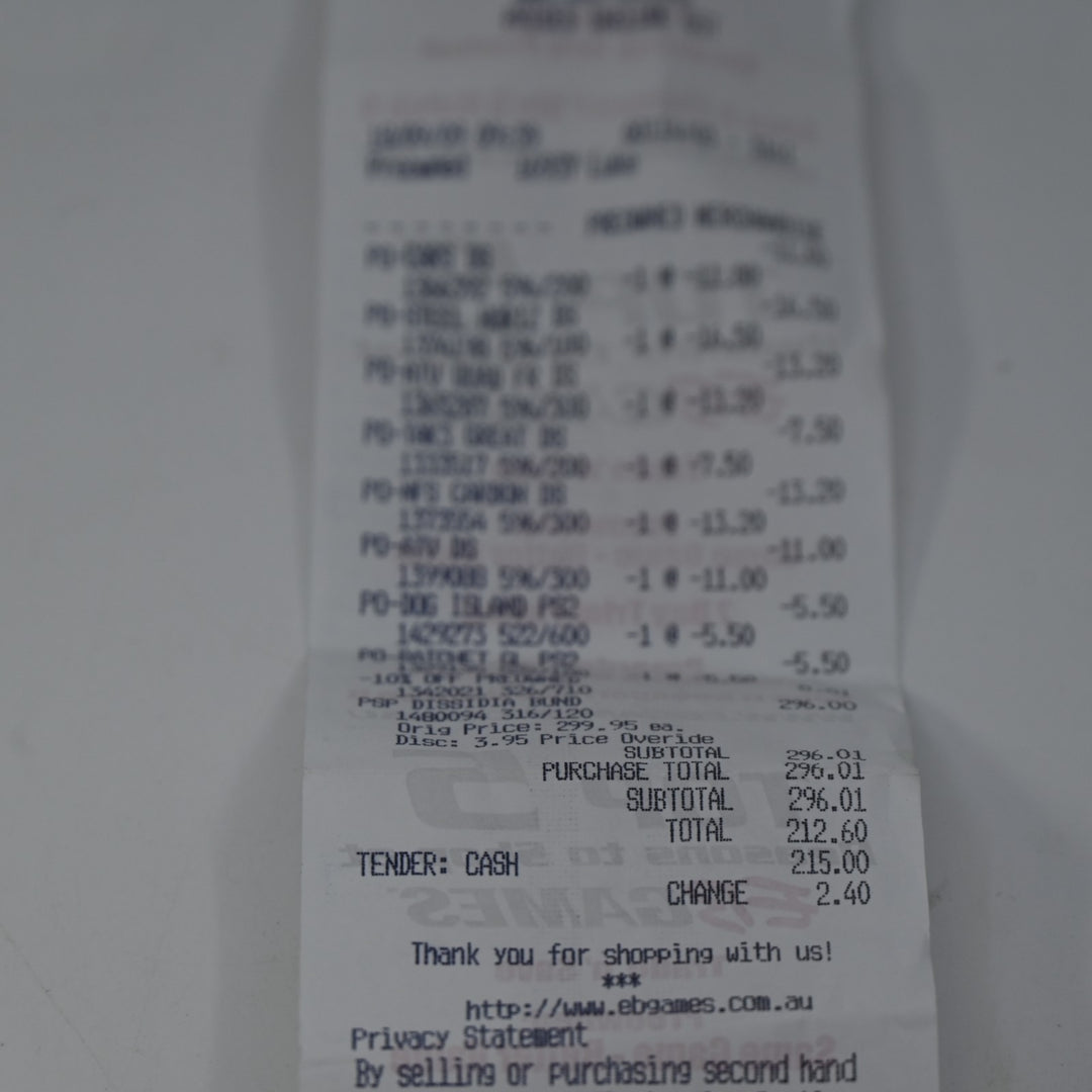 SEALED! Dissidia Final Fantasy PSP - Sony PSP Boxed Console - AUS PAL FREE POST!