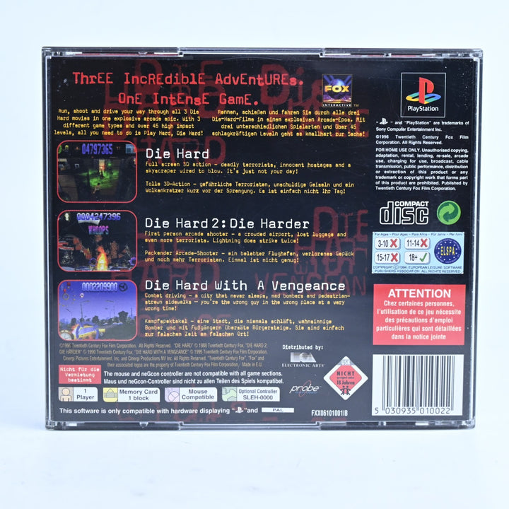 Die Hard Trilogy - Sony Playstation 1 / PS1 Game + Manual - PAL - MINT DISC!