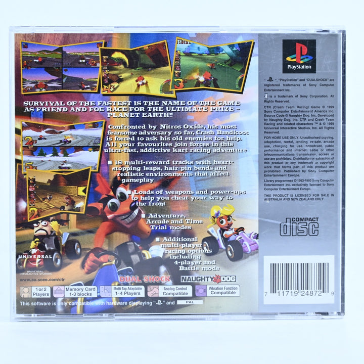 CTR: Crash Team Racing - Sony Playstation 1 / PS1 Game + Manual - PAL