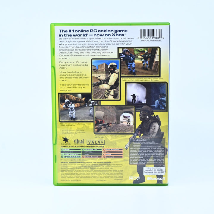 Counter Strike - Original Xbox Game + Manual - PAL - MINT DISC!